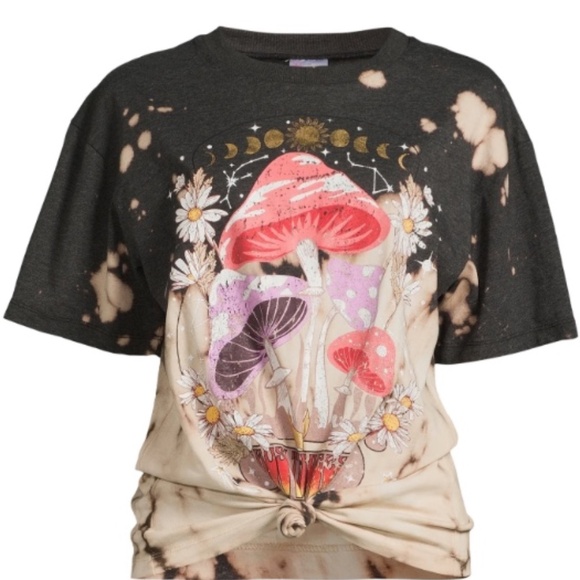 Juniors Oversized Graphic Tee/ Summer Tops for Women Causal Oversized Crew Tee - Picture 4 of 5